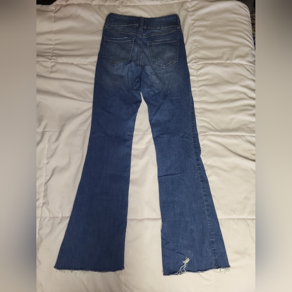 Rewash Denim High Rise Mid Wash Flare Jeans - Picture 4 of 4